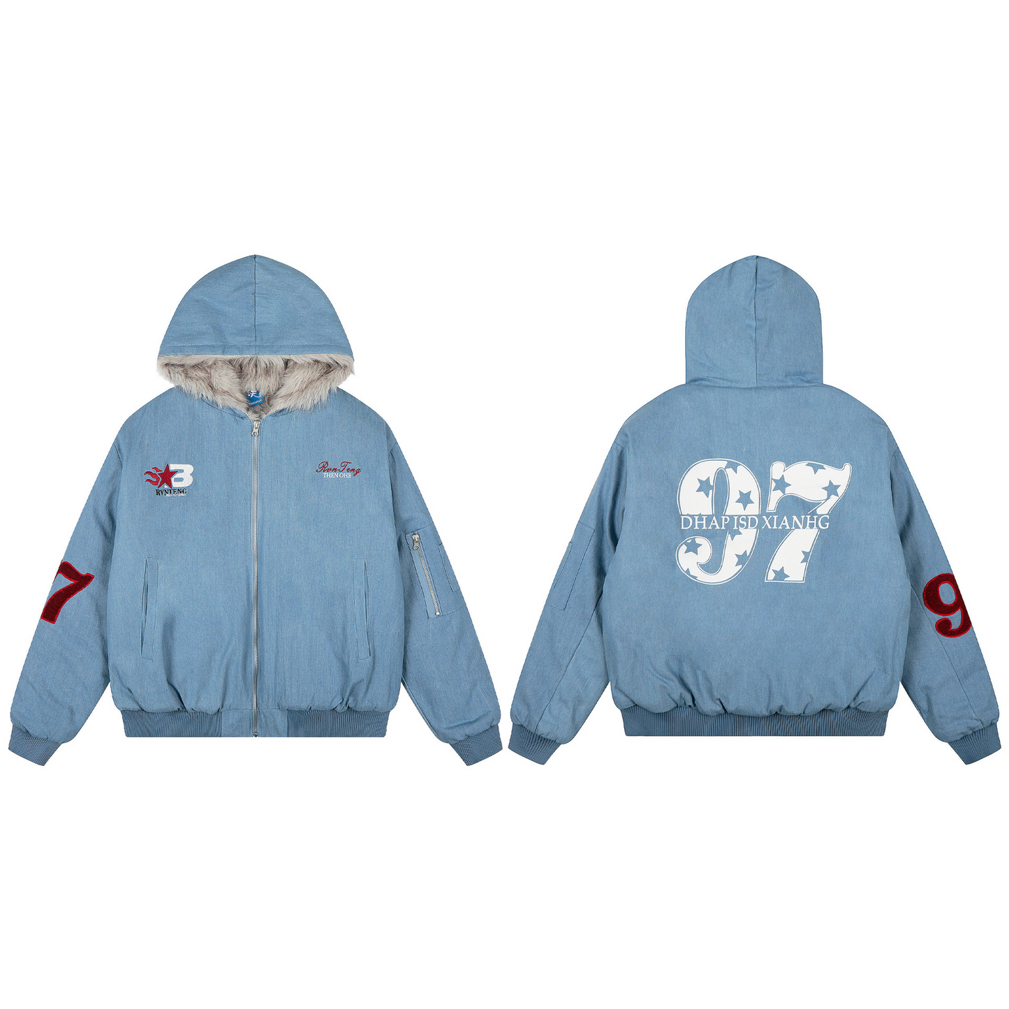 ファーディテールナンバーロゴジャケット/cm0075