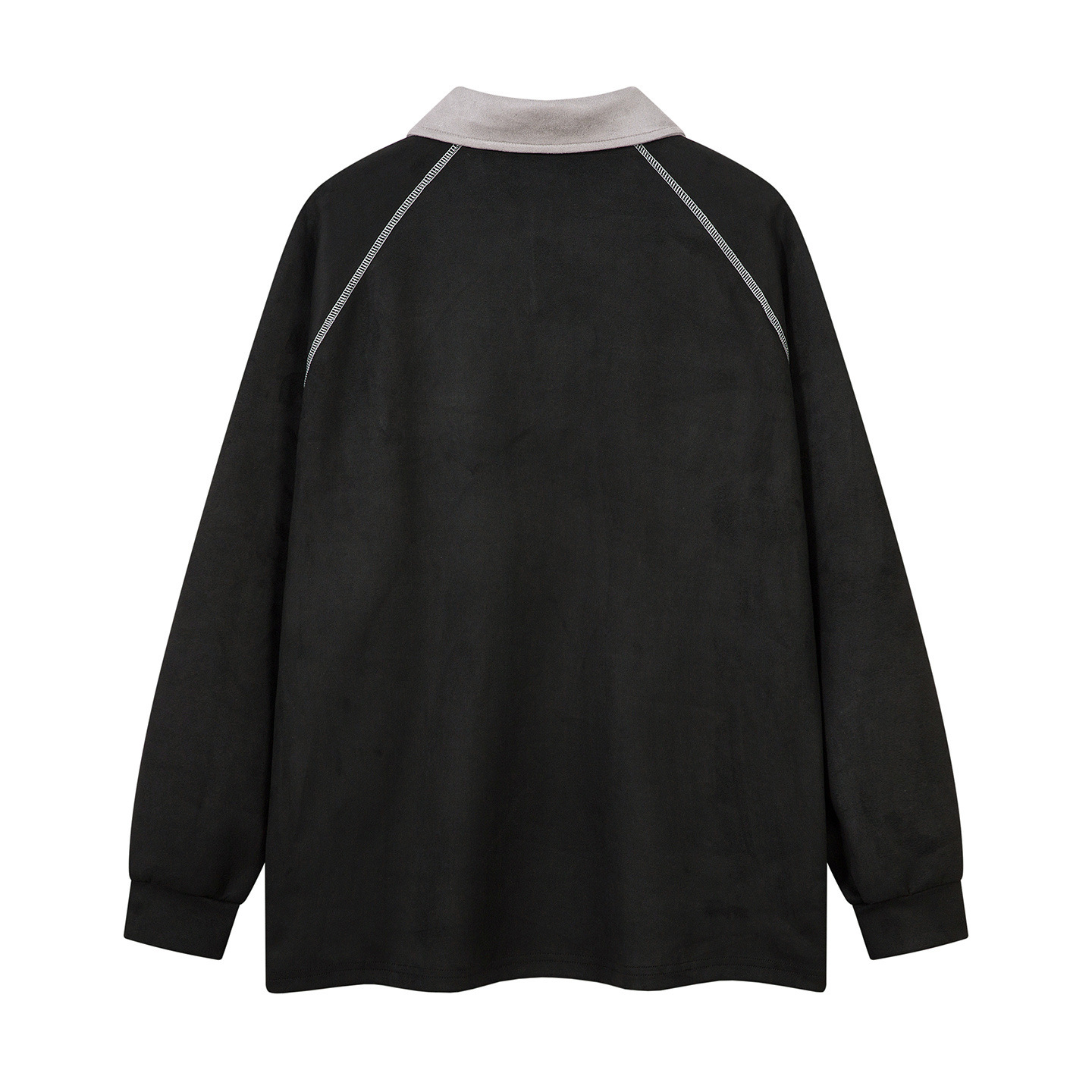 ヴィンテージバイカラー/ステッチデティールポロトップス/2color/cm0061