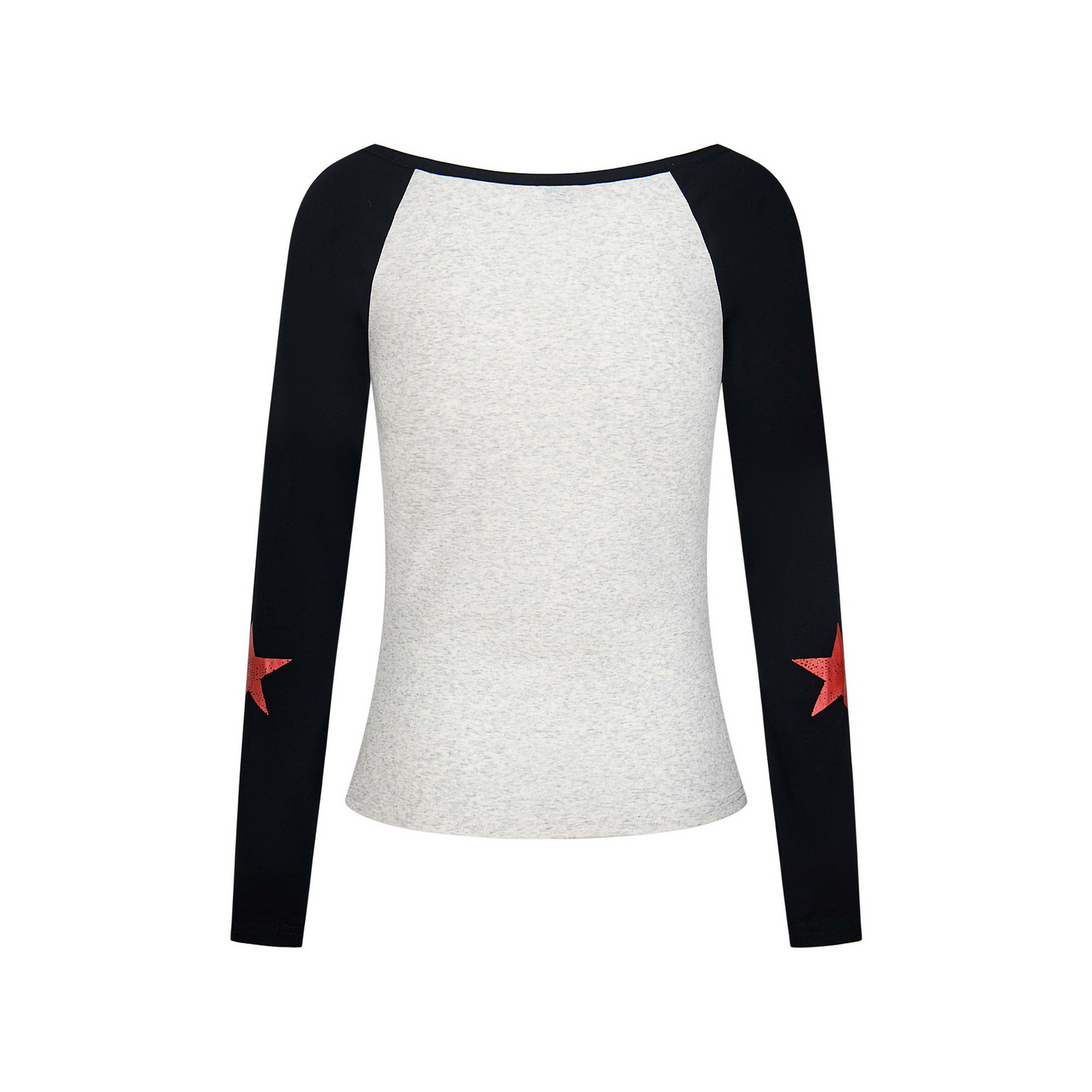 バイカラーフロントボタンプリントトップス/2color/cm0155