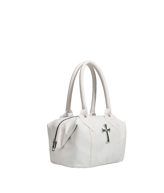 クロスアクセサリー付きスタッズディテールバッグ/cm0113