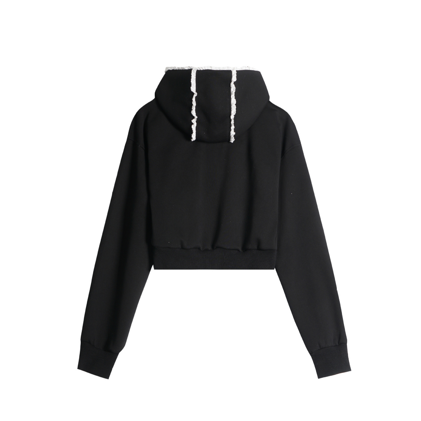 レースラインフード付きジップアップパーカー/2color/cm0133