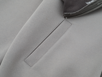 クロスプリントオフショルダージップアップスウェット/cm0047