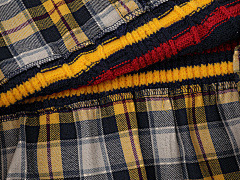 シャツフェイクレイヤード/ラインネック/ワンポイントケーブル編みデザインニット/cm0057