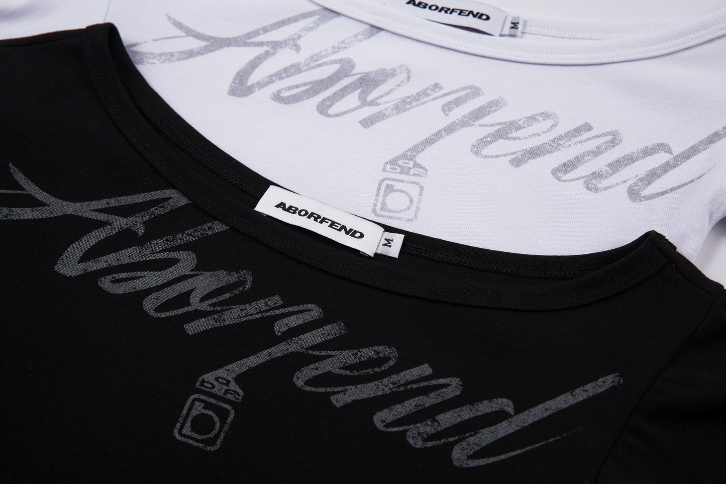 アシメオフショルダープリントTシャツ/cm0096