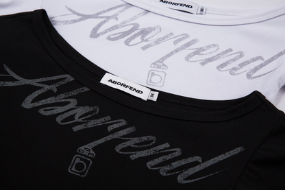 アシメオフショルダープリントTシャツ/cm0096