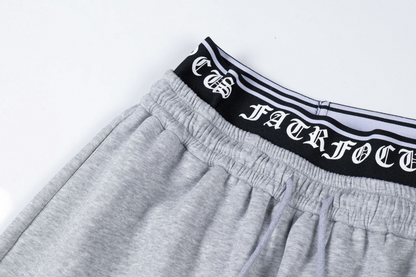 クロスデザインアルファベットスウェットパンツ/cm0092