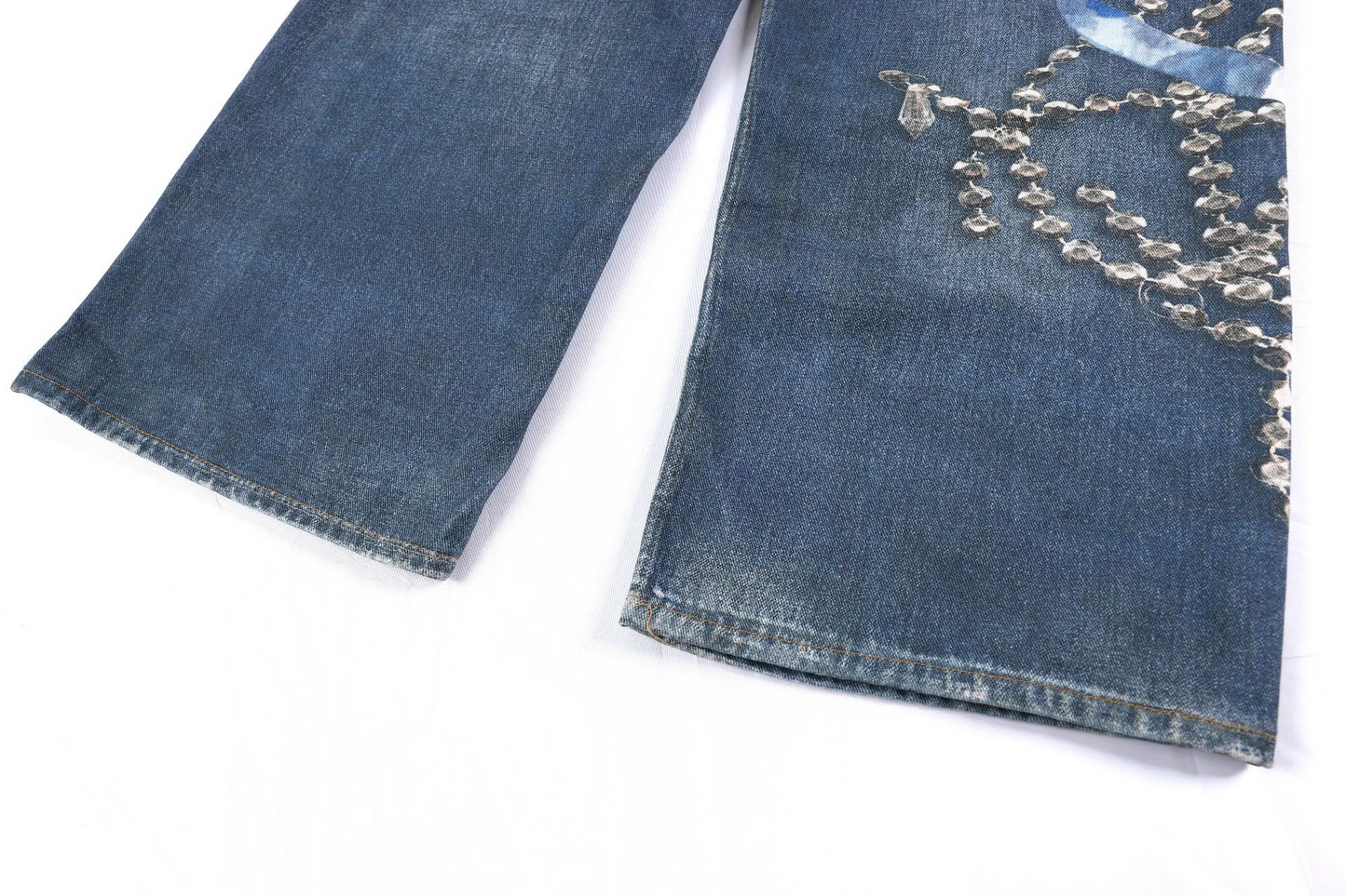 アクセサリープリントデニムパンツ/cm0248