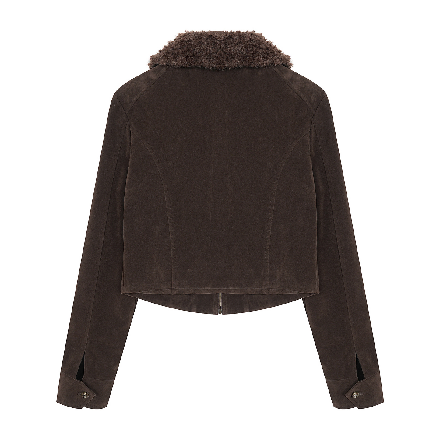 ボアネッククロスデザインアルファベットディテールボタンジャケット/2color/cm0033