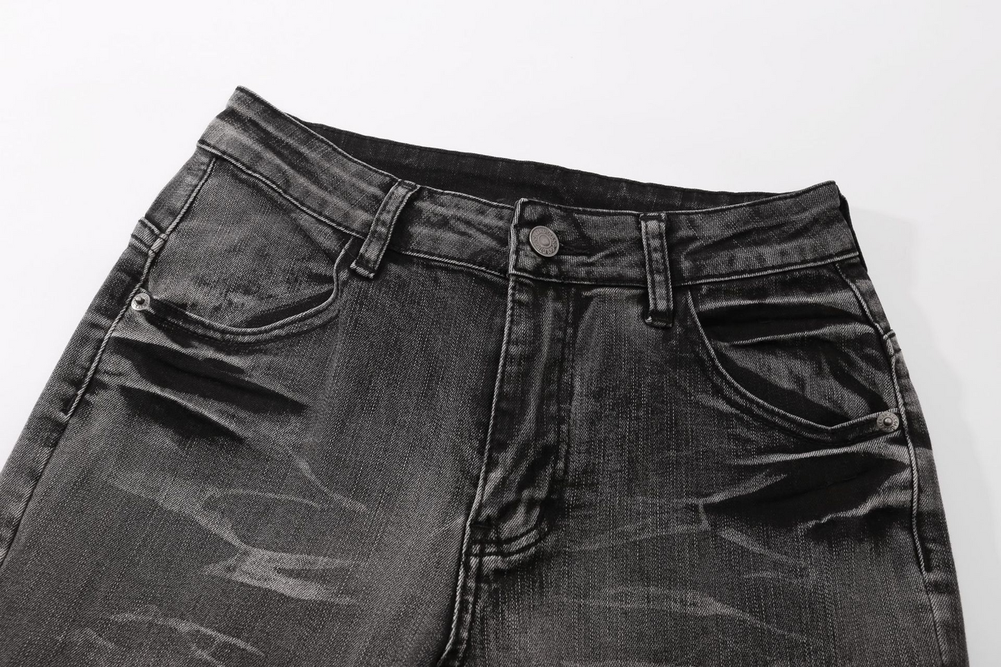 ベルトディテールフレアデニムパンツ/cm0097