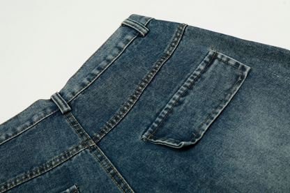 刺繡ロゴポケットデザインデニムパンツ/cm0064