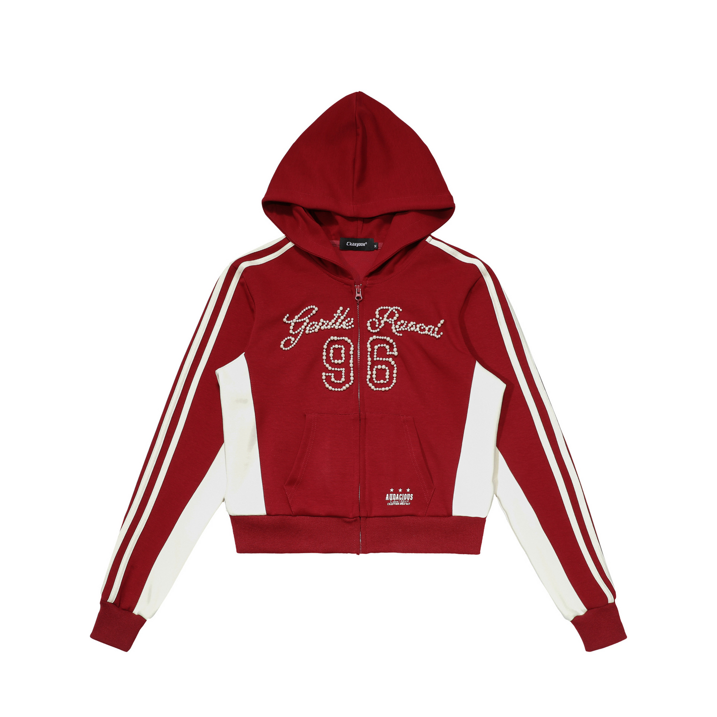 ビーズロゴラインデザインパーカー/3color/cm0073