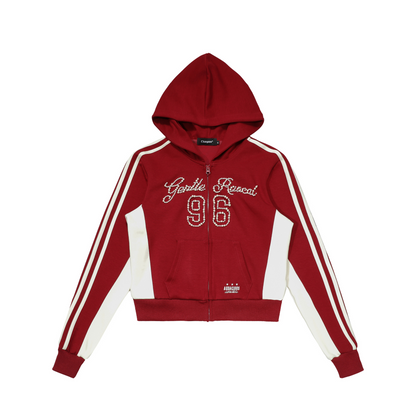 ビーズロゴラインデザインパーカー/3color/cm0073