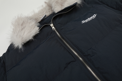 ファーネックパファージャケット/2color/cm0078