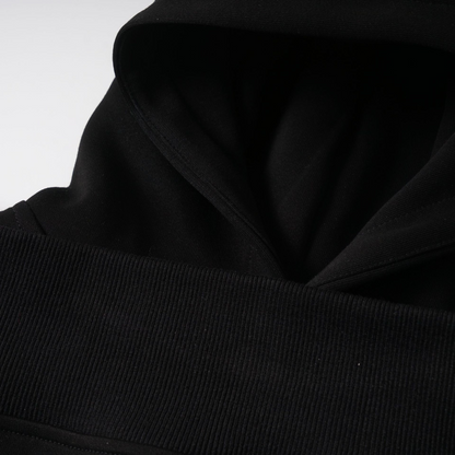 リブデザインビジューロゴパーカー/2color/cm0062