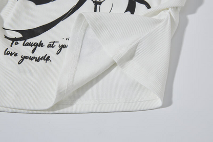 オフショルダーベルトデザイントップス/2color/cm0157