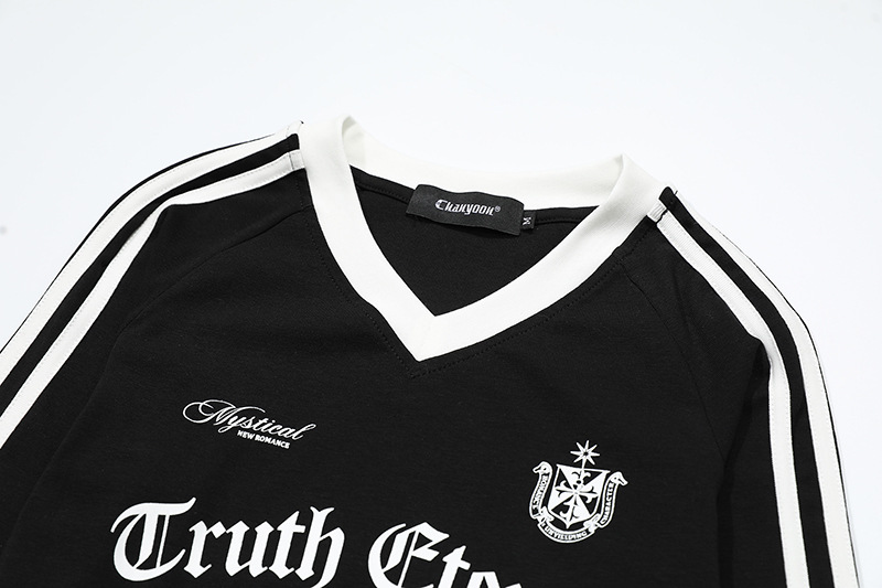 スポーティーナンバープリント長袖Tシャツ/2color/cm0101