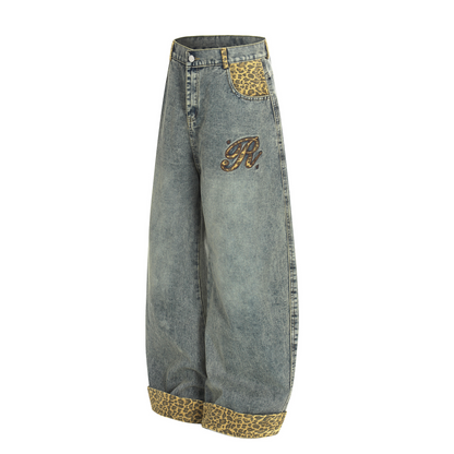 レオパードディテールワンポイントロゴパンツ/2color/cm0141