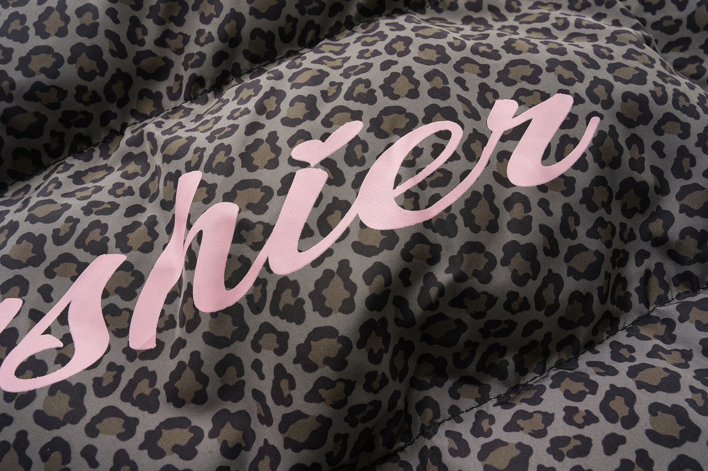 レオパードプリントパターンルーズパファージャケットcm0136