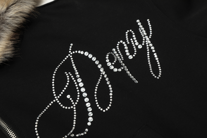 ファー付きフードジップアップパーカー/cm0035