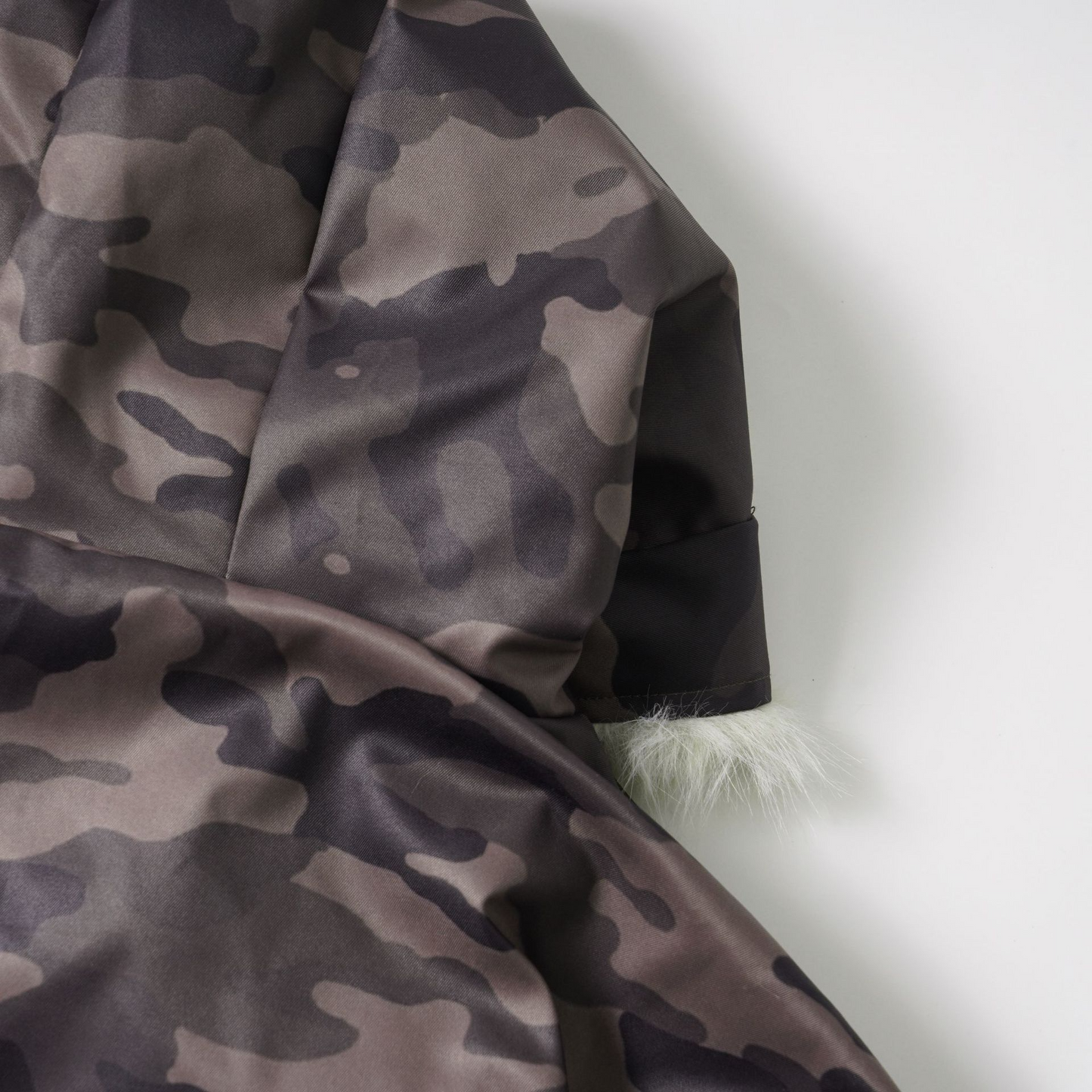 ファーフードファー耳付きジップアップジャケット/2color/cm0125