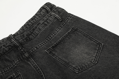 ジップディテールマルチポケットデニムカーゴパンツ/2color/cm0130