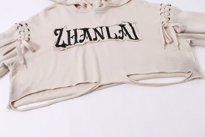 ショルダーリボンデザイン耳付きスウェット/2color/cm0027