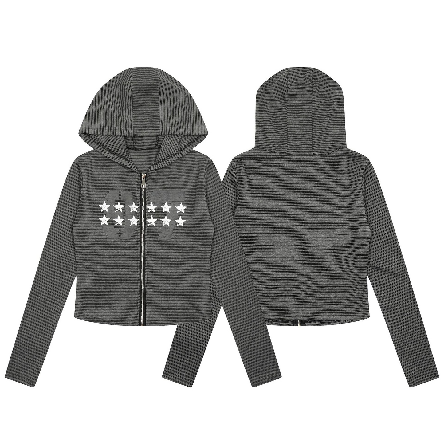 スタープリントジップアップスウェット