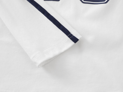 カラーライン/ナンバープリント長袖Tシャツ/2color/cm0100