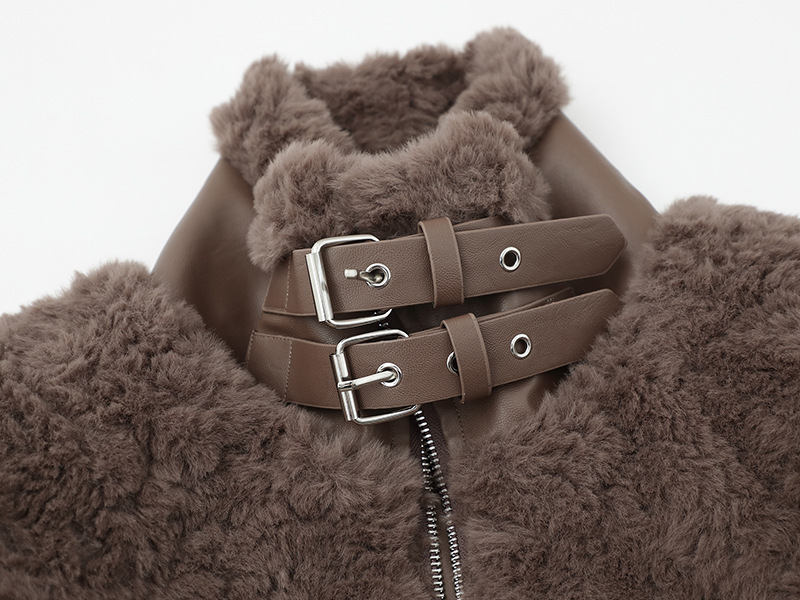 ベルトネックボアジャケット/2color/cm0072