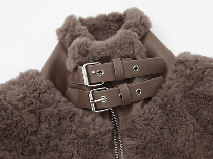 ベルトネックボアジャケット/2color/cm0072