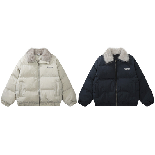 ファーネックパファージャケット/2color/cm0078