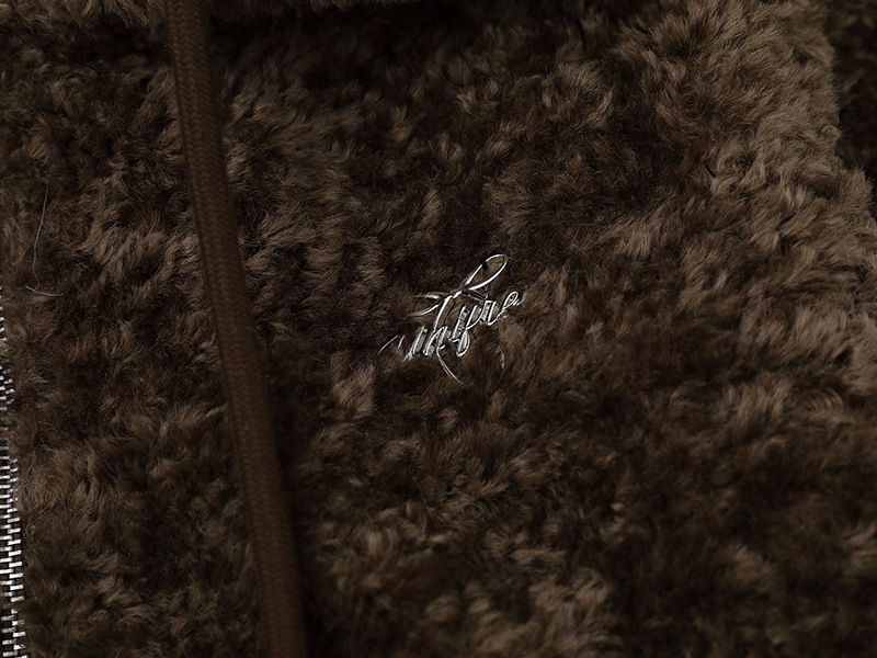 ツノ耳フードワンポイントロゴボアジャケット/2color/cm0074