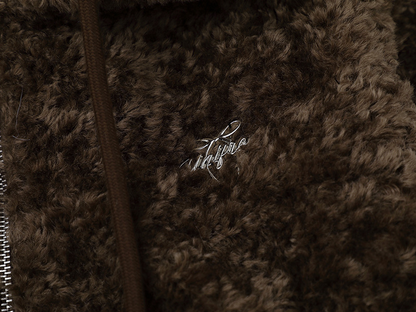 ツノ耳フードワンポイントロゴボアジャケット/2color/cm0074