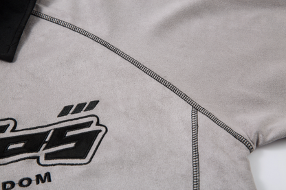 ヴィンテージバイカラー/ステッチデティールポロトップス/2color/cm0061