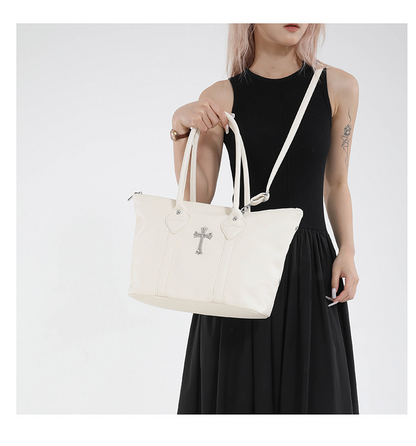 クロスアクセサリー付き2wayショルダーバッグ/6color/cm0110