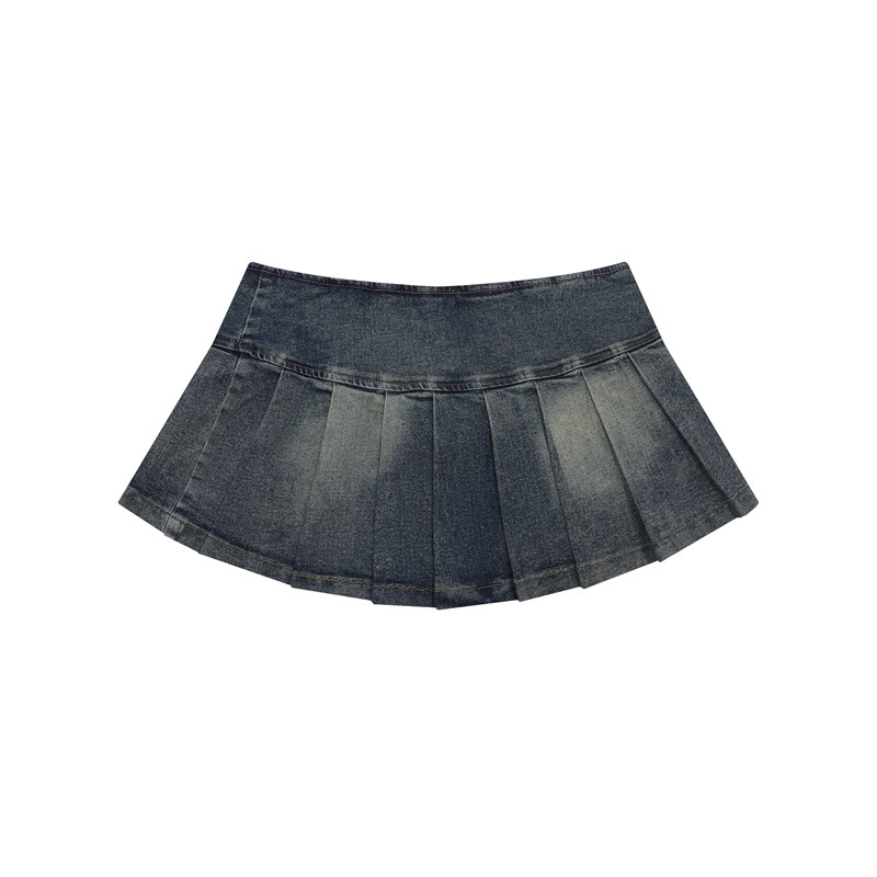 スタープリントデニムミニスカート/3color/cm0011