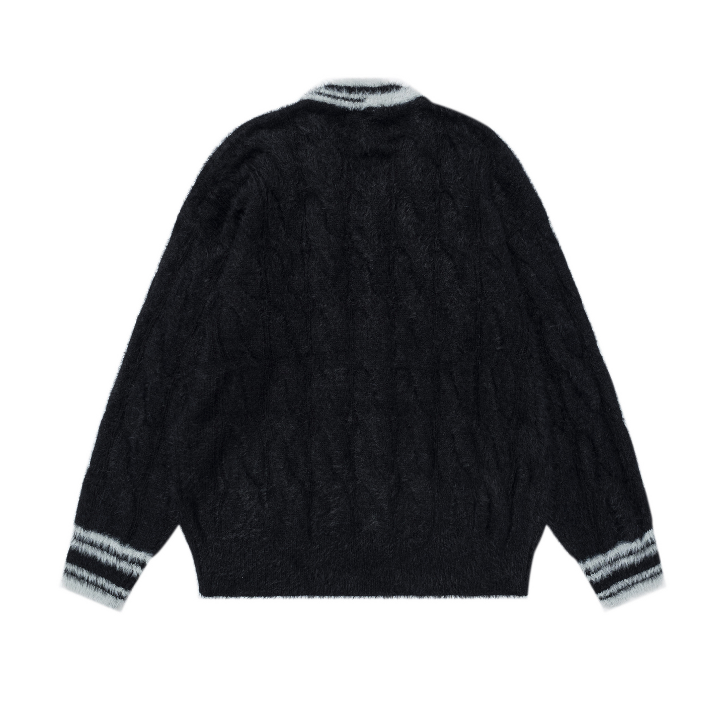 フロントナンバーデザインVネックラインニット2color/cm0026