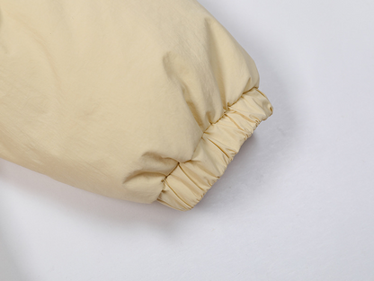 BIGポケットリボンデザインパファージャケット/2color/cm0079