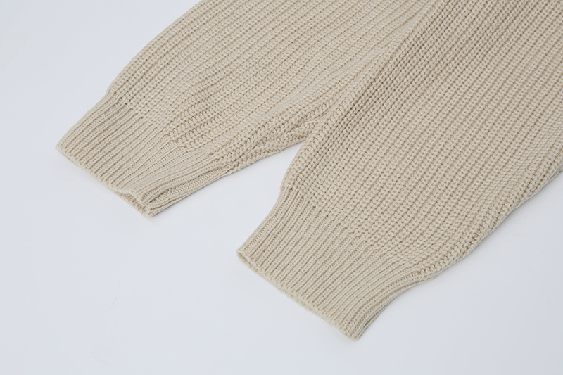 カラーロゴタートルネックニットジャケット/2color/cm0083