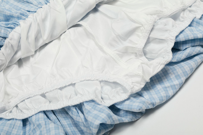 シースルーディテールバブルヘムミニスカート/2color/cm0108