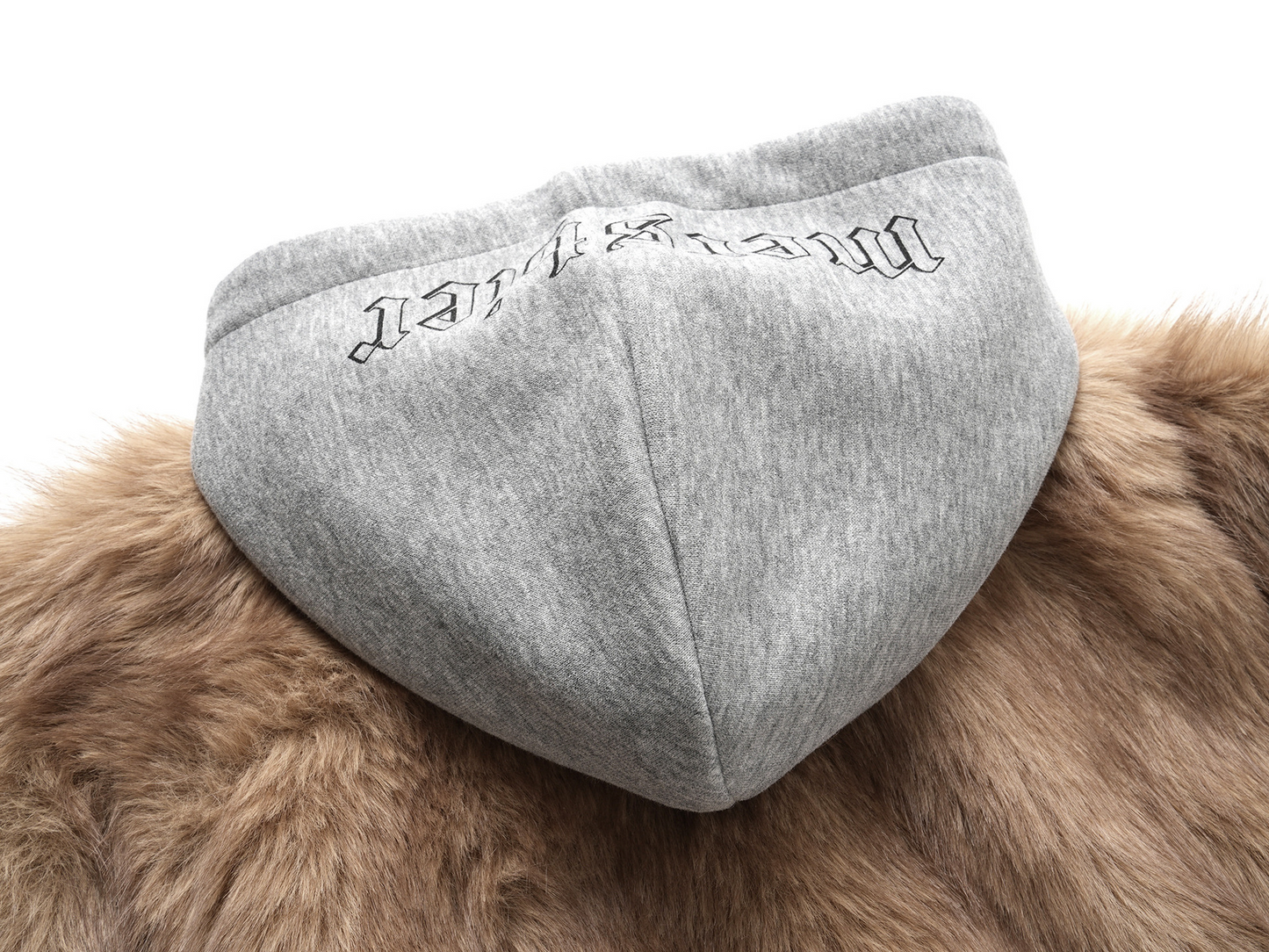 ファー切り替えスウェットパーカー/2color/cm0023