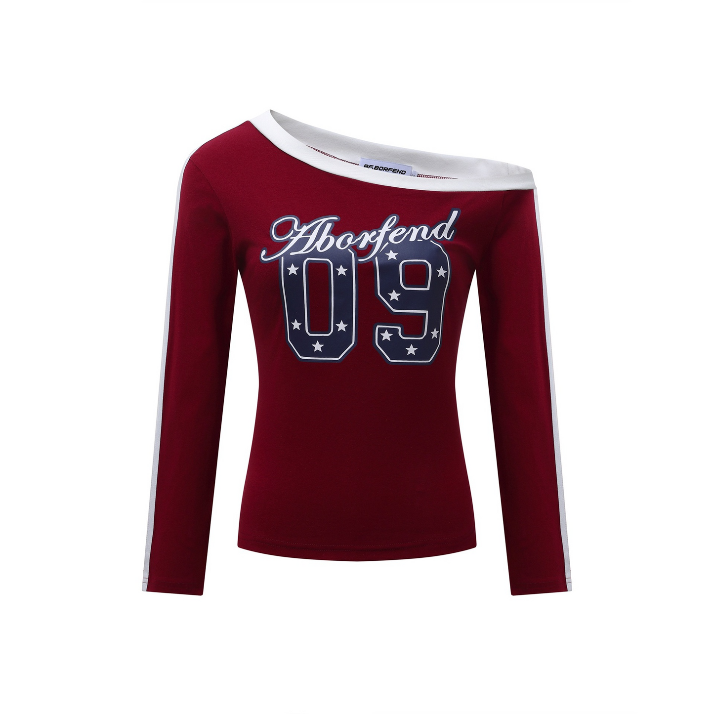 カラーライン/ナンバープリント長袖Tシャツ/2color/cm0100