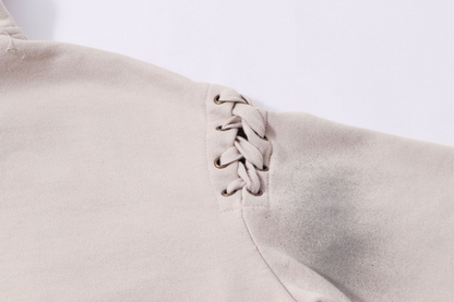 ショルダーリボンデザイン耳付きスウェット/2color/cm0027