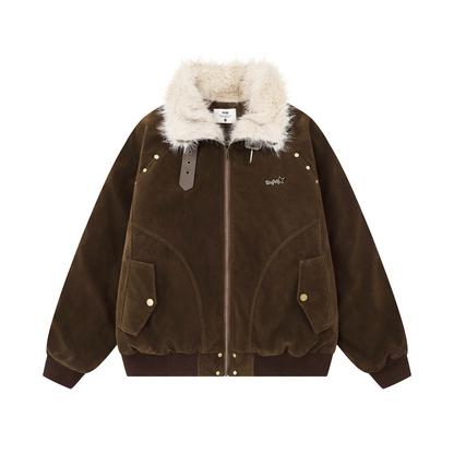 ベルトデザインアクセサリーロゴジャケットcm0012