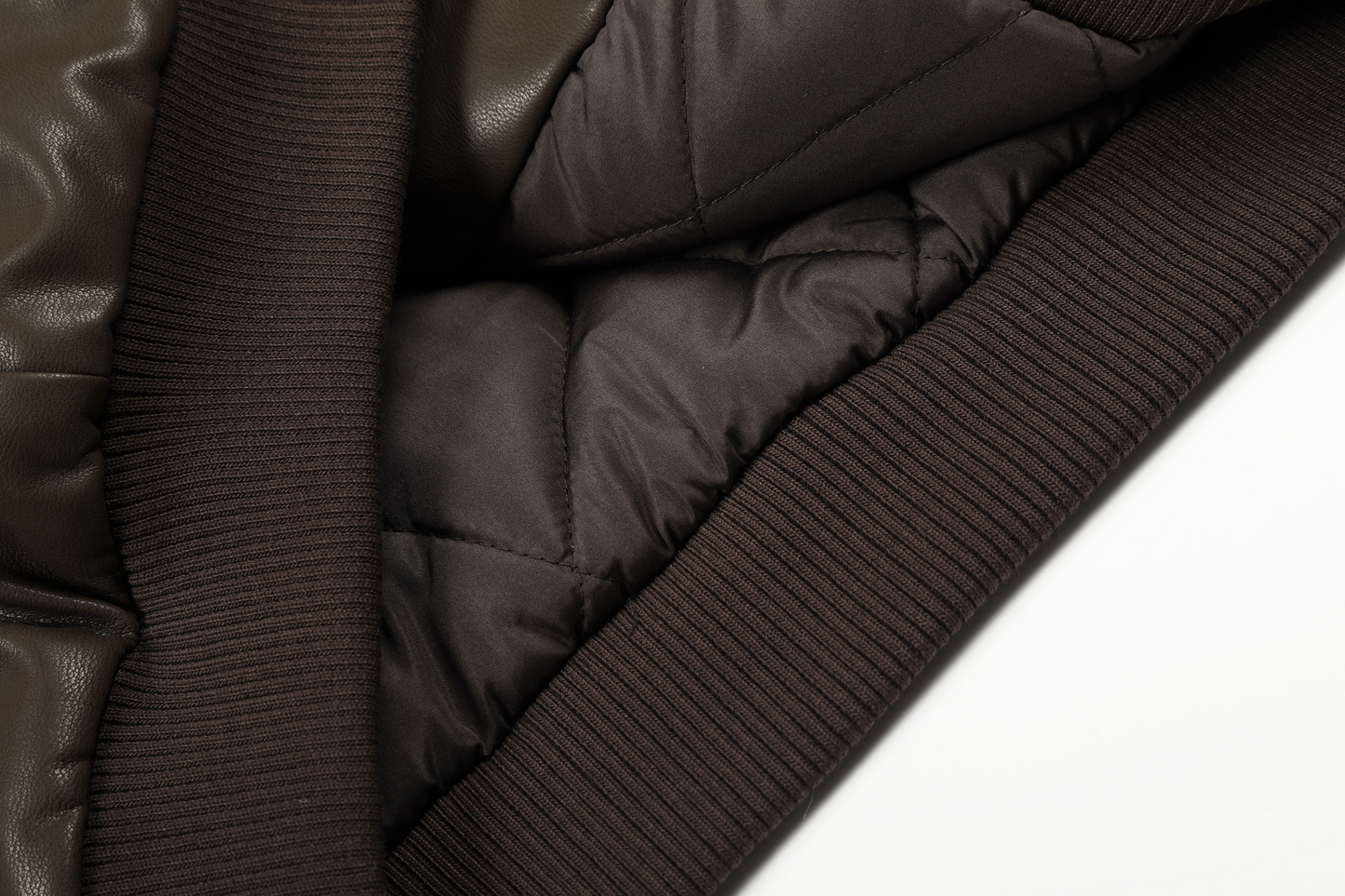 フェイクファーカラースタッズPUジャケット/2color/cm0144