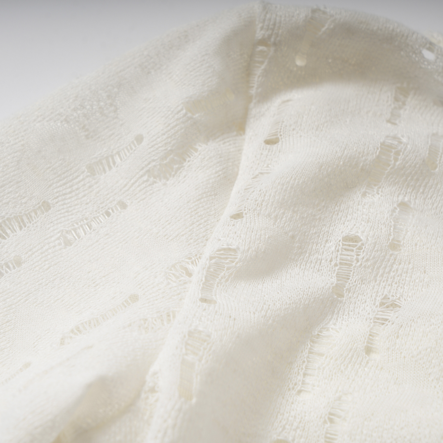 ヴィンテージデザインメッシュダメージ加工長袖トップス/2color/cm0059