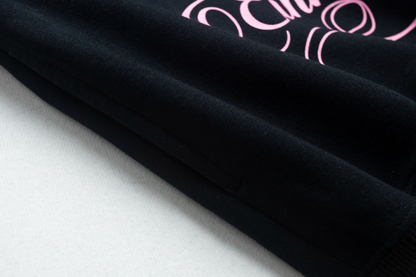 ベアプリントデザイン/クマ耳付きフードパーカー/2color/cm0129