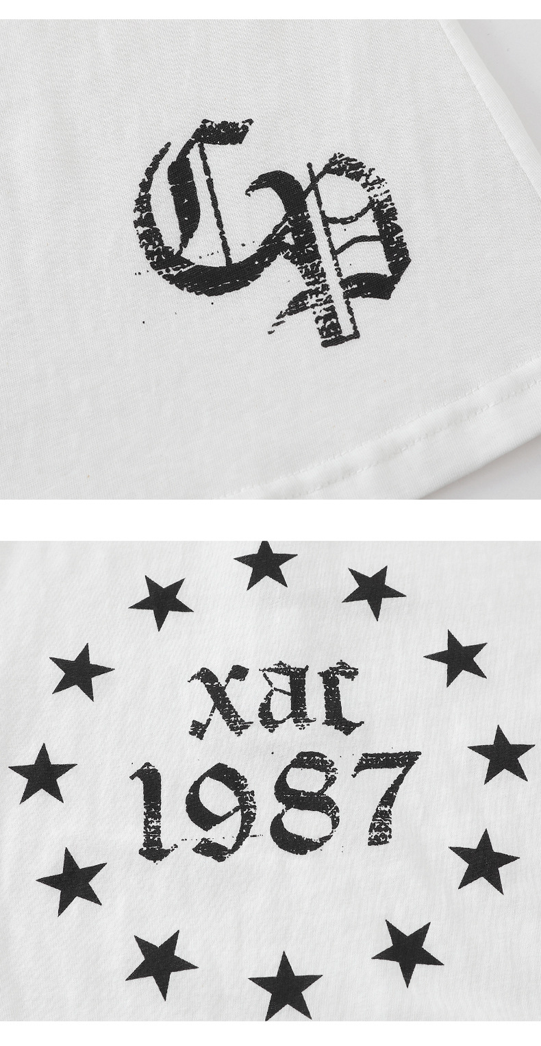 フード付きバックプリントスリムスウェットシャツ/2color/cm0040