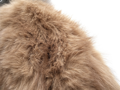 ファー切り替えスウェットパーカー/2color/cm0023