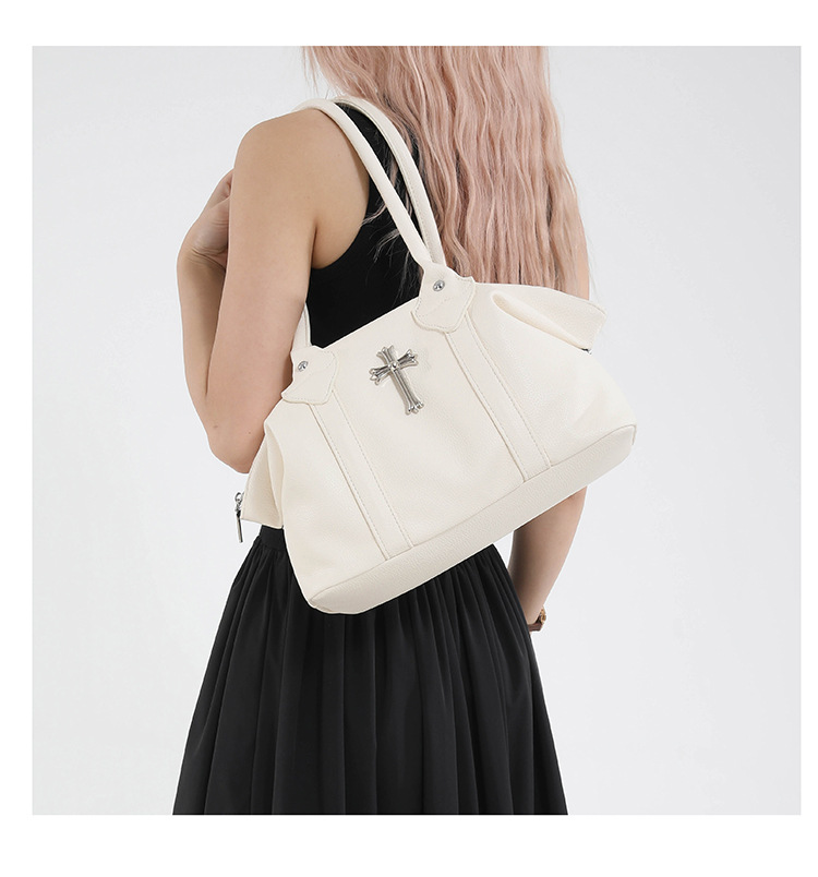 クロスアクセサリー付き2wayショルダーバッグ/6color/cm0110